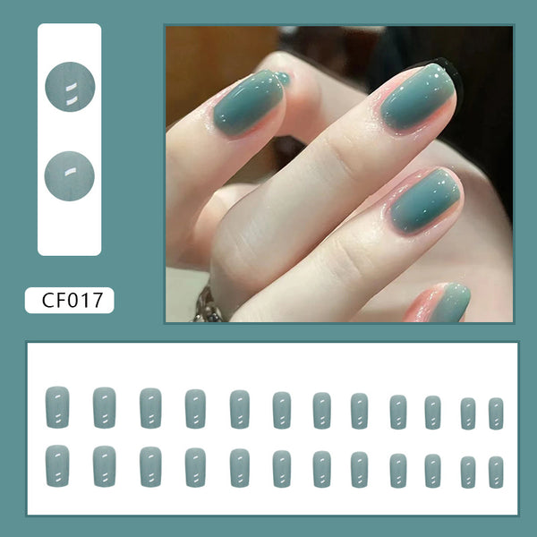 12 Sizes-24 Pcs Press On Nails CF017