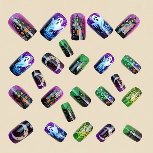12 Sizes-24 Pcs Press On Nails y2049-24