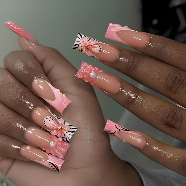 12 Sizes-24 Pcs Press On Nails Z1069