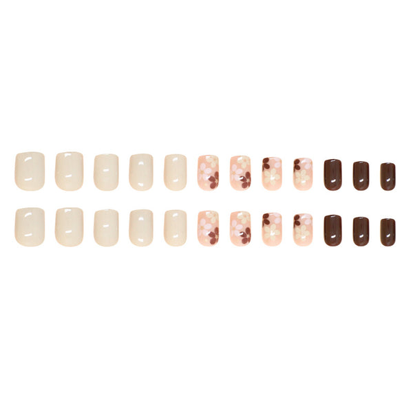 12 Sizes-24 Pcs Press On Nails W1632