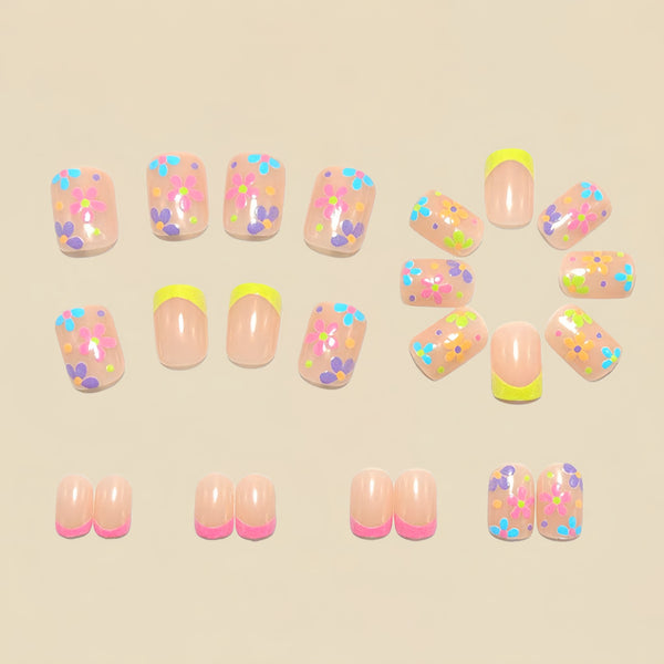 12 Sizes-24 Pcs Press On Nails Y1852