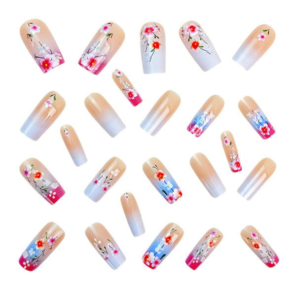 12 Sizes-24 Pcs Press On Nails Y794