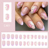 12 Sizes-24 Pcs Press On Nails C461
