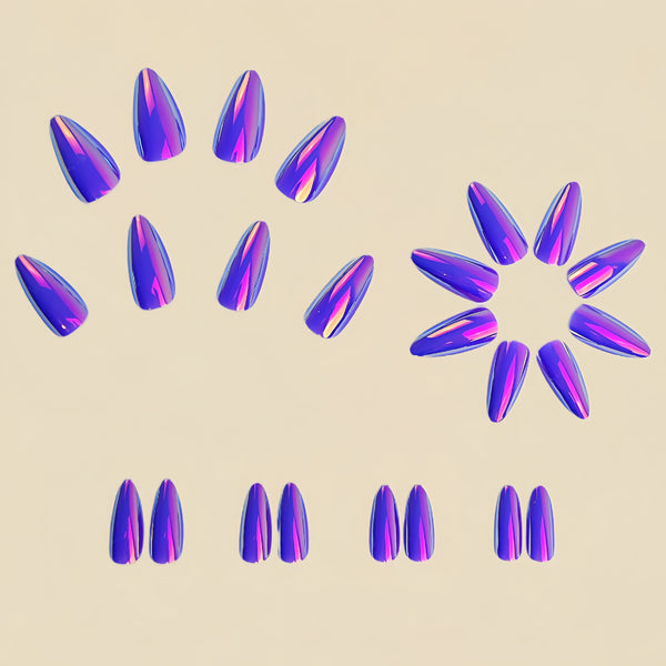12 Sizes-24 Pcs Press On Nails Y01-2