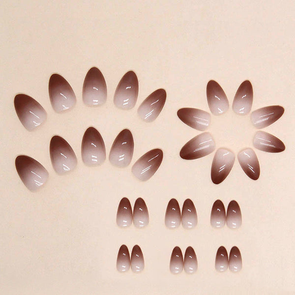12 Sizes-24 Pcs Press On Nails W1453