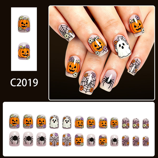 12 Sizes-24 Pcs Press On Nails C2019