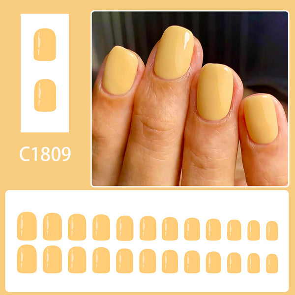 12 Sizes-24 Pcs Press On Nails C1809
