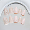 12 Sizes-24 Pcs Press On Nails Z1076