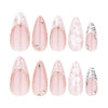12 Sizes-24 Pcs Press On Nails JP4354