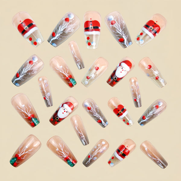 12 Sizes-24 Pcs Press On Nails Y1317