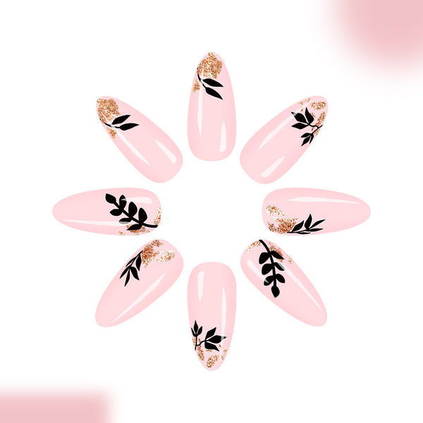 12 Sizes-24 Pcs Press On Nails C1145
