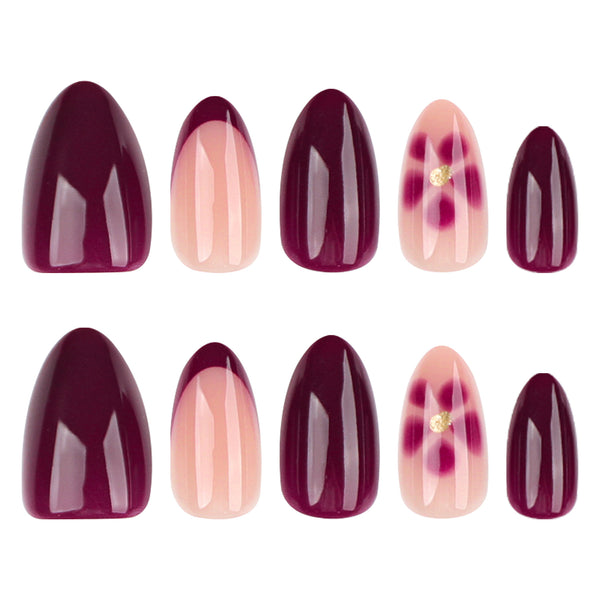 12 Sizes-24 Pcs Press On Nails JP4366