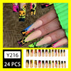 12 Sizes-24 Pcs Press On Nails Y216