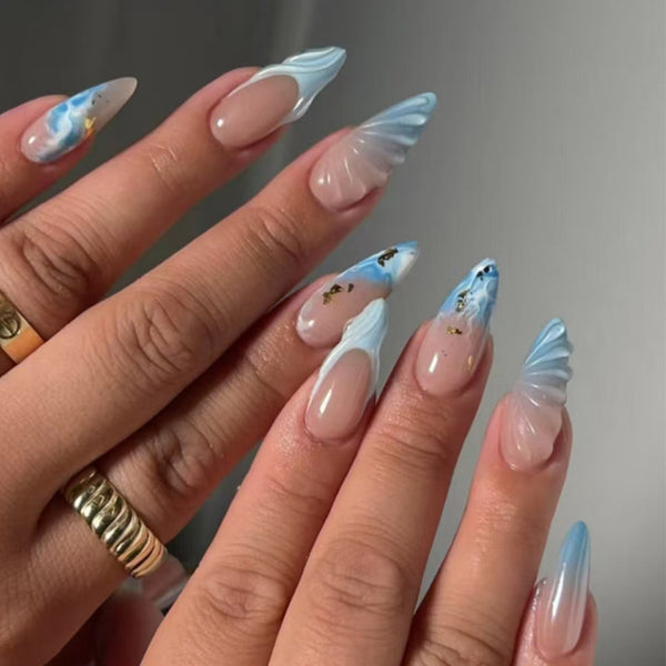 12 Sizes-24 Pcs Press On Nails W1659