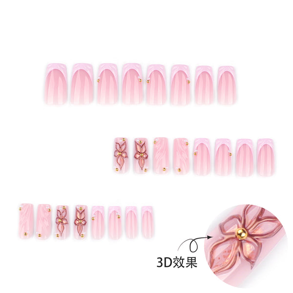 12 Sizes-24 Pcs Press On Nails JP4307