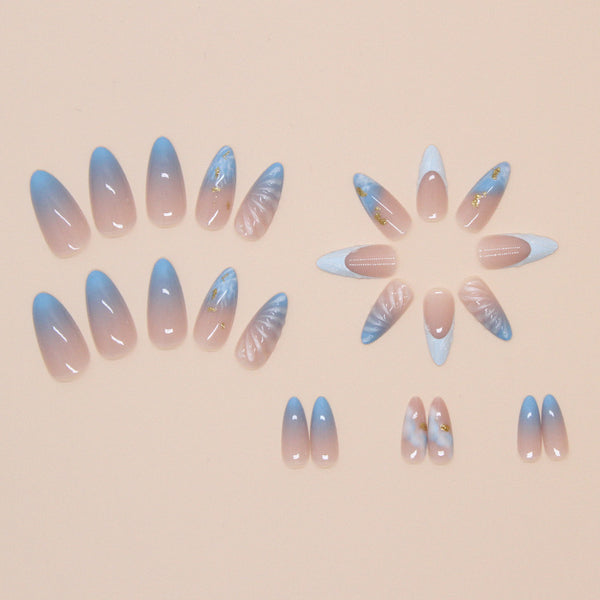 12 Sizes-24 Pcs Press On Nails W1659