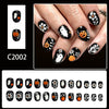 12 Sizes-24 Pcs Press On Nails C2002
