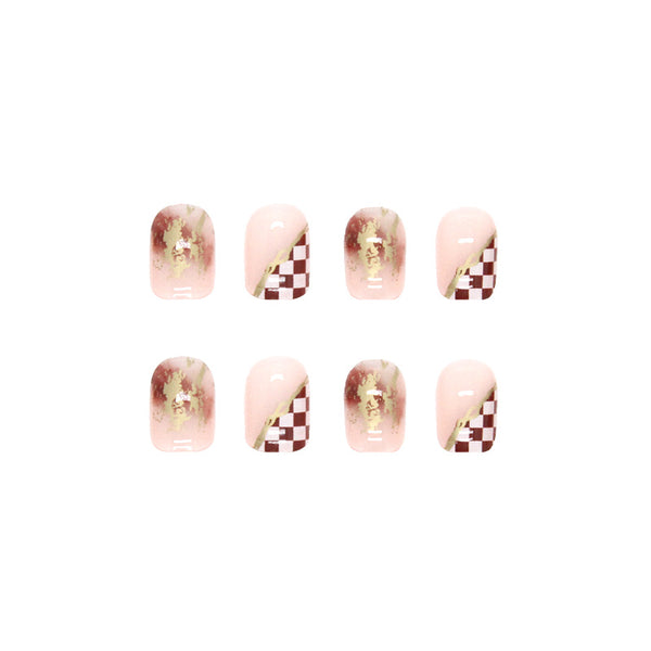 12 Sizes-24 Pcs Press On Nails R628