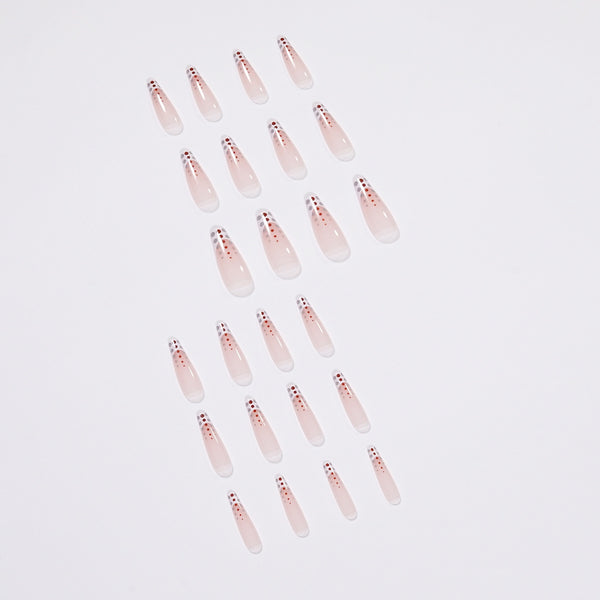 12 Sizes-24 Pcs Press On Nails JP1443
