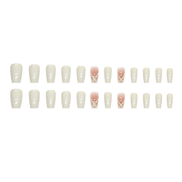 12 Sizes-24 Pcs Press On Nails Z593