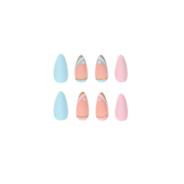 12 Sizes-24 Pcs Press On Nails JP1993