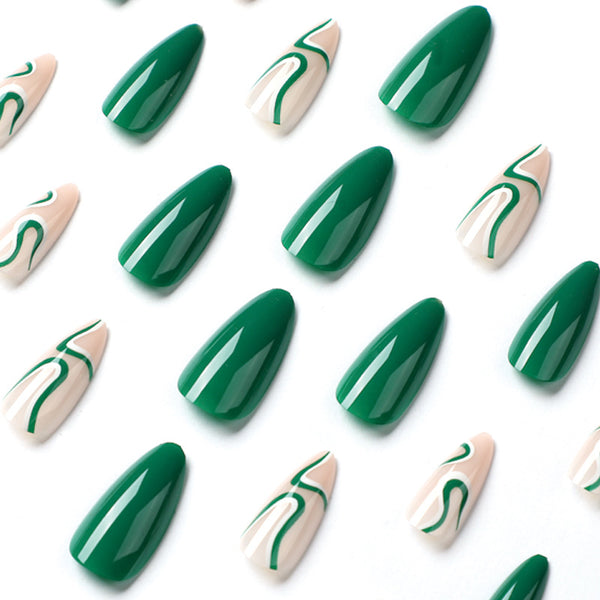 12 Sizes-24 Pcs Press On Nails JP1932