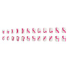 12 Sizes-24 Pcs Press On Nails C233