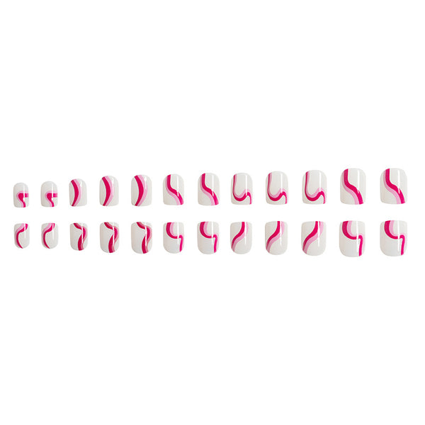 12 Sizes-24 Pcs Press On Nails C233