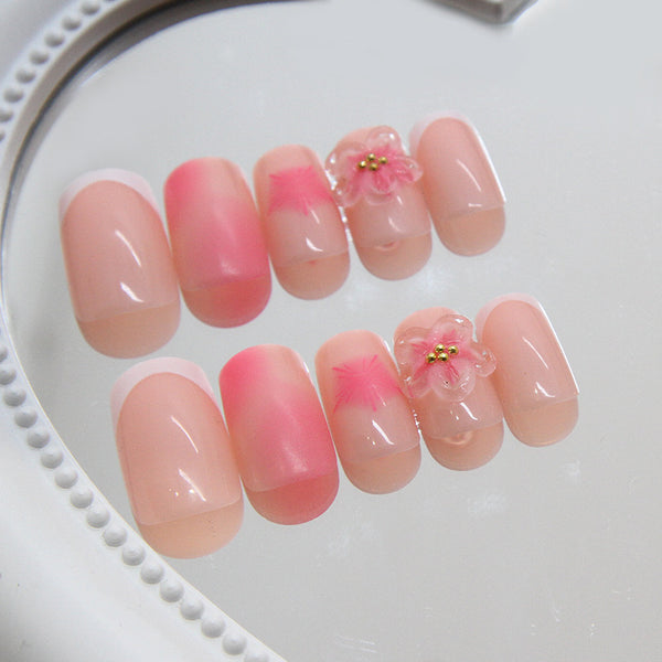 12 Sizes-24 Pcs Press On Nails Z900