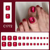 12 Sizes-24 Pcs Press On Nails C1772