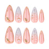 12 Sizes-24 Pcs Press On Nails JP3876