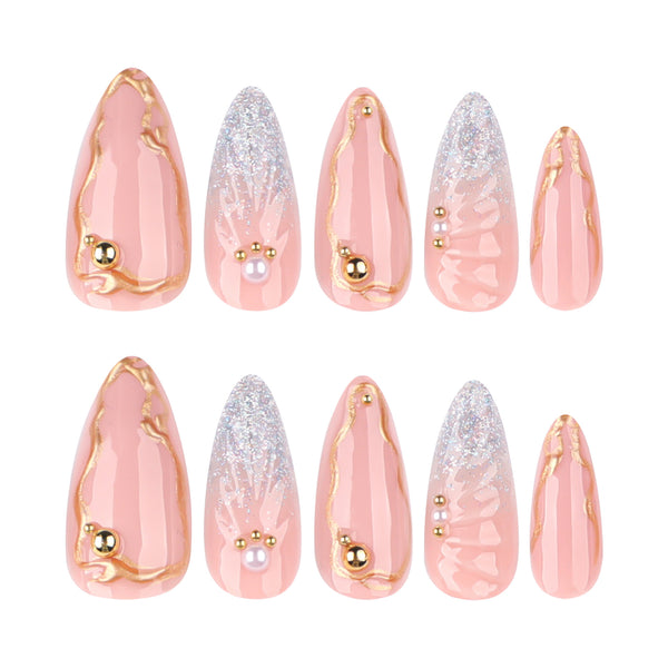 12 Sizes-24 Pcs Press On Nails JP3876