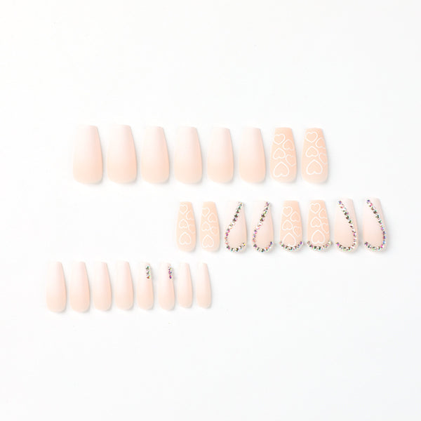 12 Sizes-24 Pcs Press On Nails JP1680