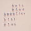 12 Sizes-24 Pcs Press On Nails W1545
