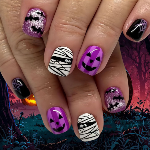12 Sizes-24 Pcs Press On Nails Y173