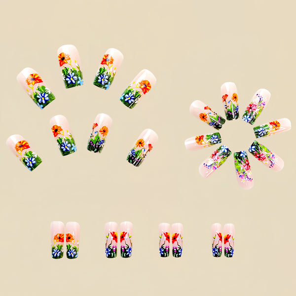 12 Sizes-24 PcsPress On Nails Y460