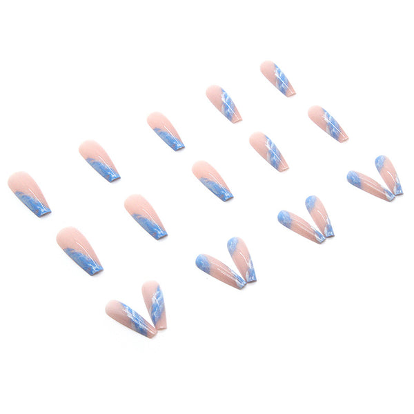 12 Sizes-24 Pcs Press On Nails W109