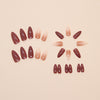12 Sizes-24 Pcs Press On Nails W1623