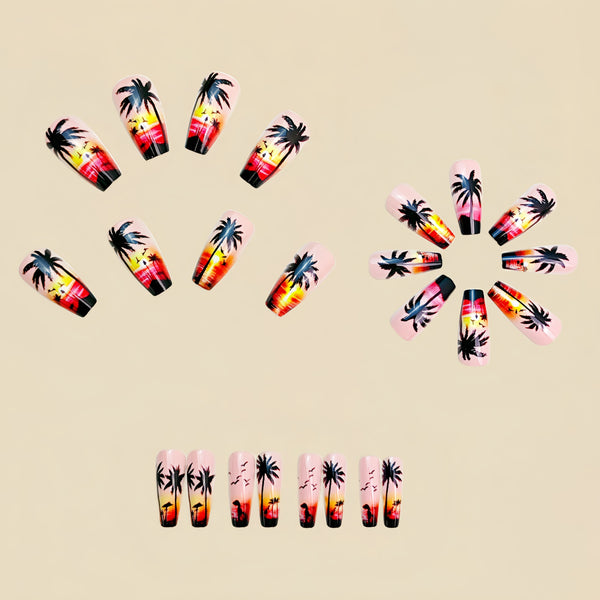 12 Sizes-24 Pcs Press On Nails Y953