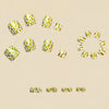12 Sizes-24 Pcs Press On Nails Y758