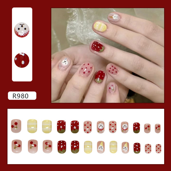 12 Sizes-24 Pcs Press On Nails R980