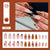 12 Sizes-24 Pcs Press On Nails Z955