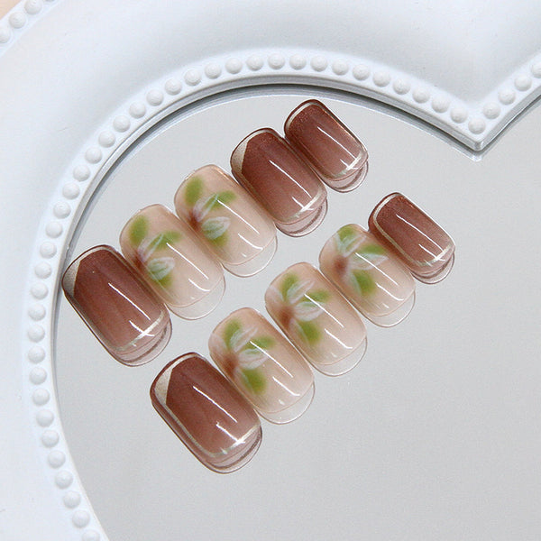 12 Sizes-24 PcsPress On Nails R953