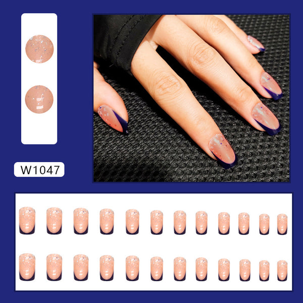 12 Sizes-24 Pcs Press On Nails W1047