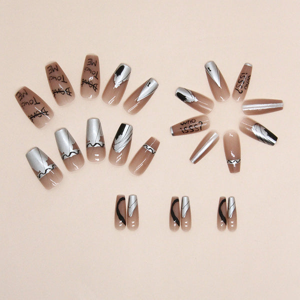 12 Sizes-24 Pcs Press On Nails R810