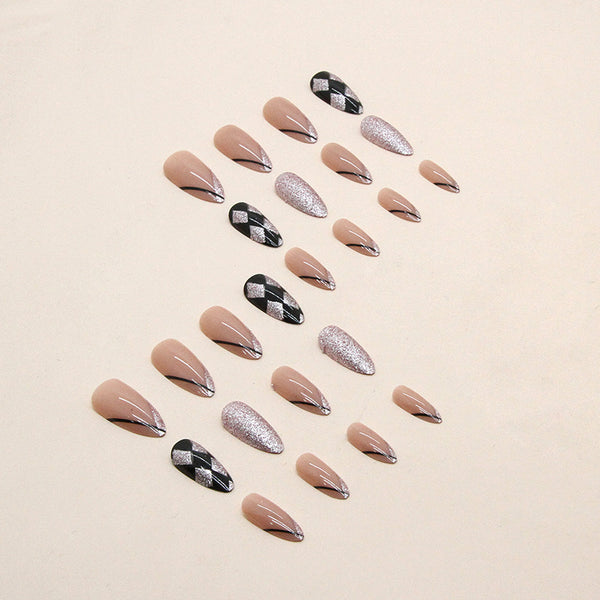 12 Sizes-24 Pcs Press On Nails W375