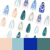 12 Sizes-24 Pcs Press On Nails JP3646