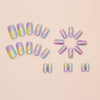 12 Sizes-24 Pcs Press On Nails W1748