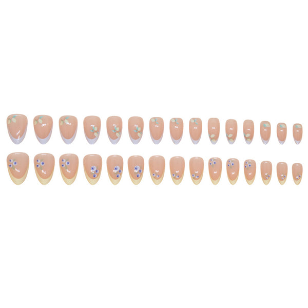 12 Sizes-24 Pcs Press On Nails W1625