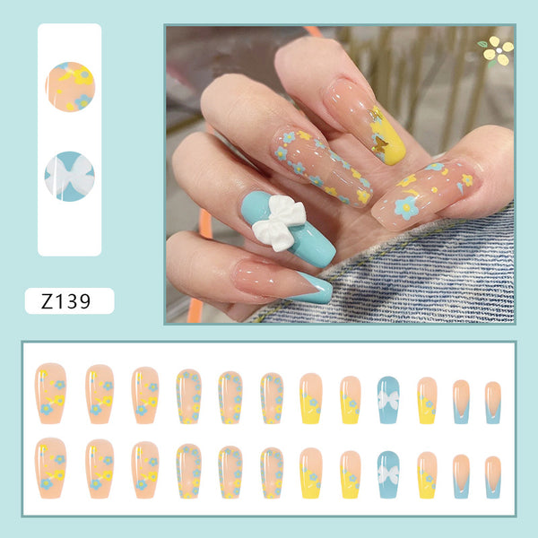 12 Sizes-24 Pcs Press On Nails Z122